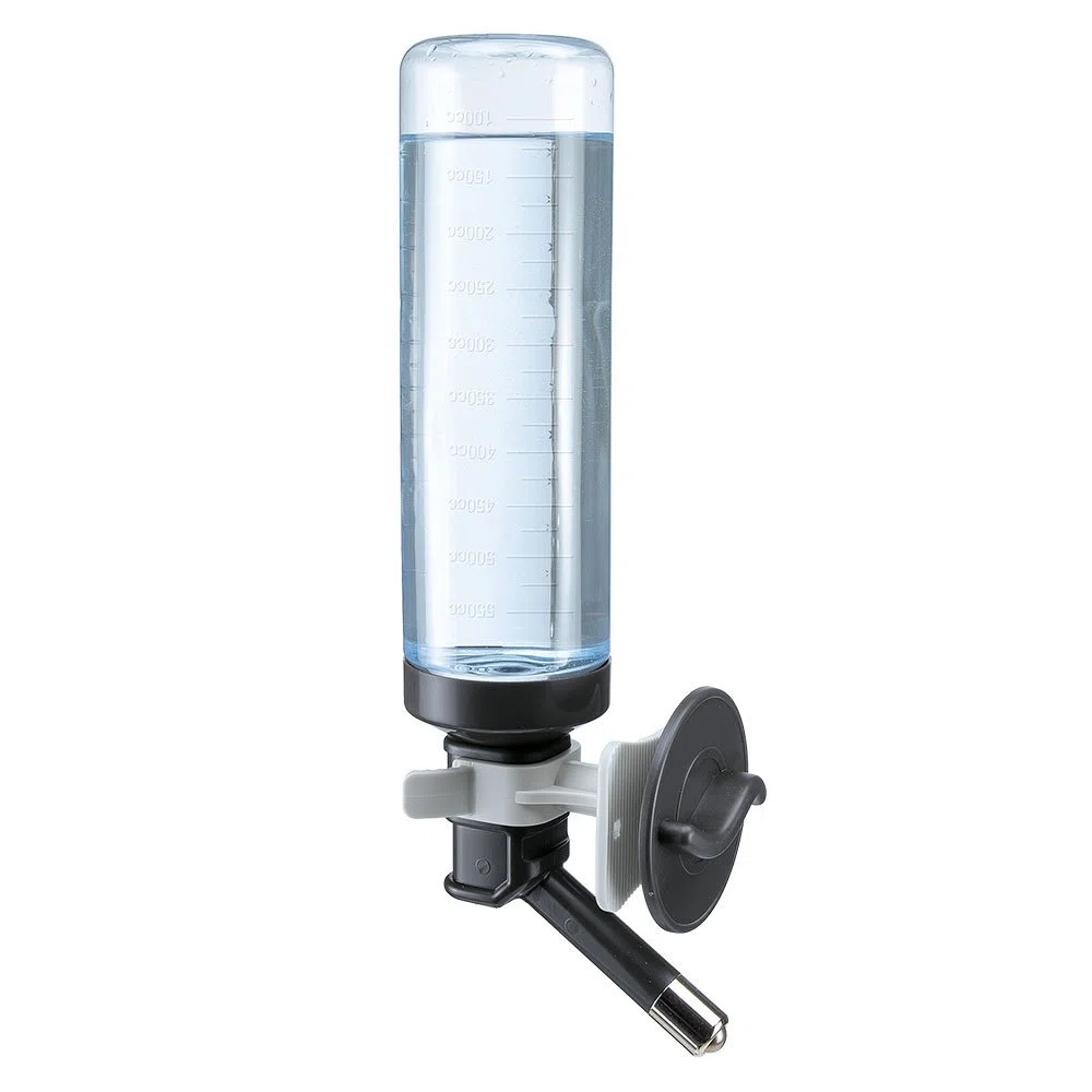 Ferplast Beverino acqua universale per trasportini per cani DRINKY DOG Dispenser 0,6 Litri d'acqua per cani, Scala graduata esterna, 7 x 11 x h 31 cm