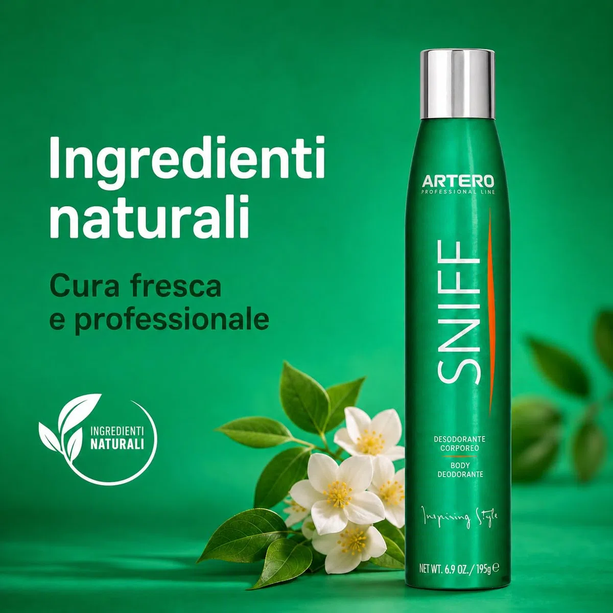 ARTERO Sniff Deodorante per Cani 300ml - Elimina i Cattivi Odori Istantaneamente, Spray Corpo a Lunga Durata, Adatto a Cuccioli e Adulti, Vegano Senza Parabeni