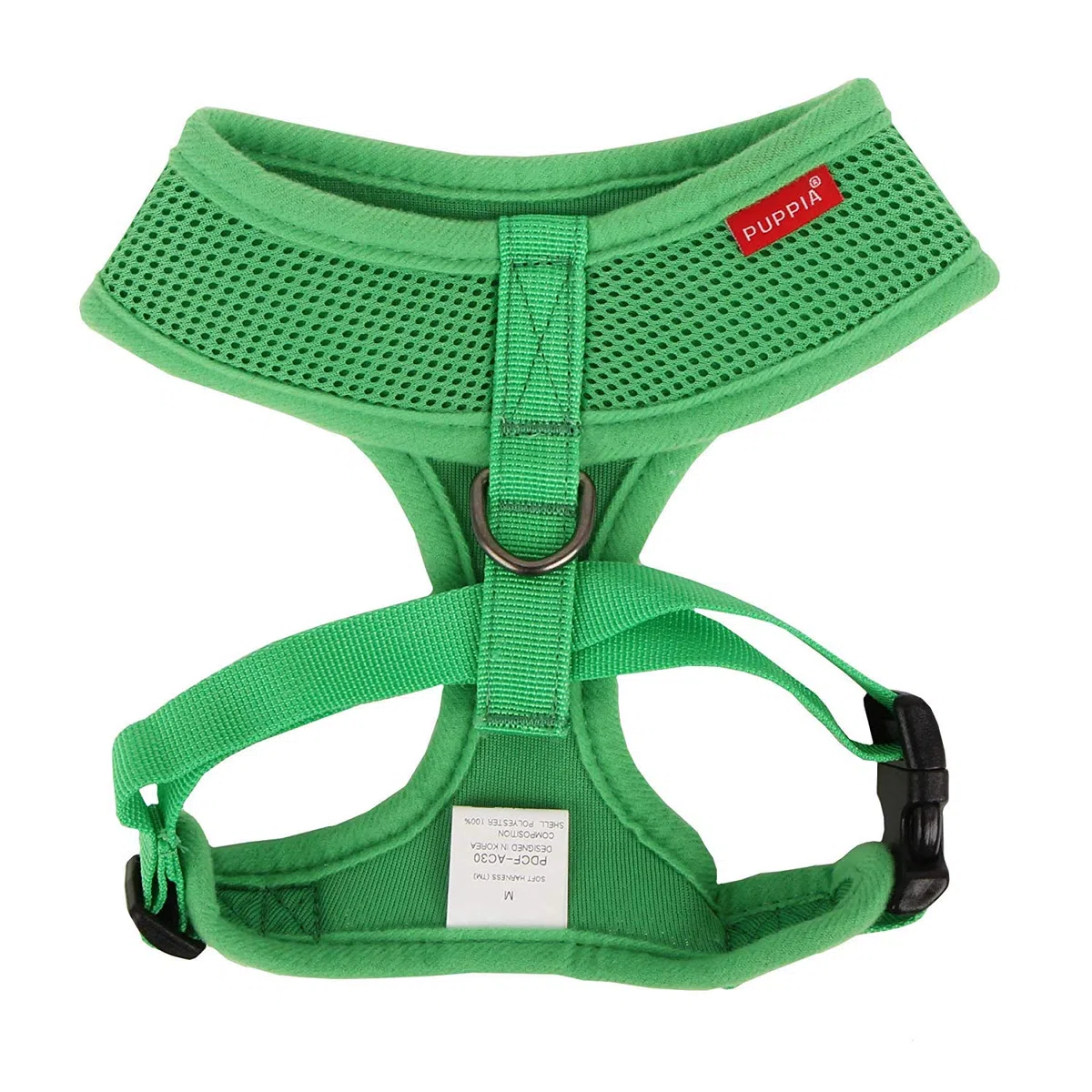 Puppia Pdcf-Ac30-Gr-S - Pettorina Morbida per Cani, Verde, S, 1 Pezzo