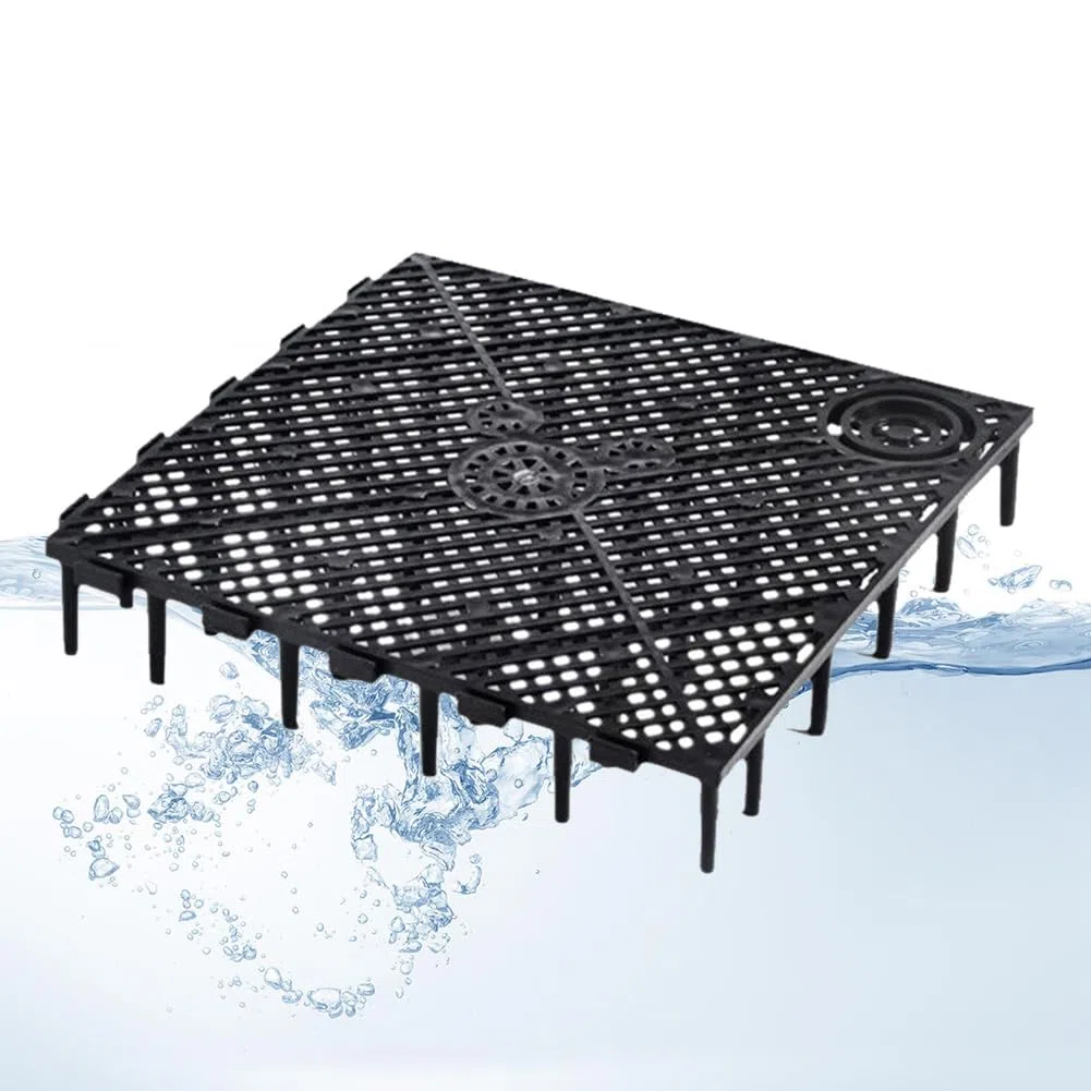 Divisori per Acquario in Plastica, Griglie per Acquario, Griglia del Filtro dell'acquario, Filtro Inferiore per Acquario, Griglia di Fondo per Serbatoio di Pesce Isolare Board, per Acquario, 2 Pezzi