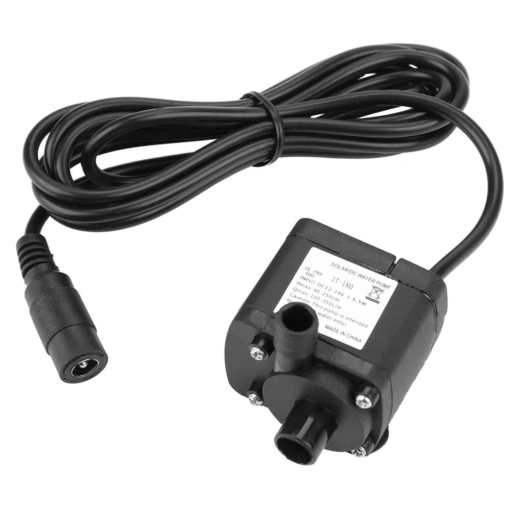 Pompa acqua senza spazzole 24 V DC, mini pompa di circolazione dell'acqua a basso rumore 350L/H per scaldabagno solare, acquario, fontane, ecc