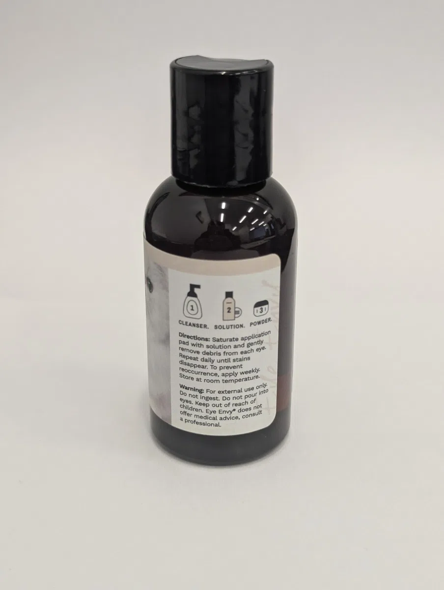Eye Envy Tear Stain Remover Solution for Cats|100% Natural And Safe|Recommended by Breeders/vets/Cat fanciers/Groomers|Contains colloidal Silver|Remove Stains from Fur on Persians And Exotics (2oz)
