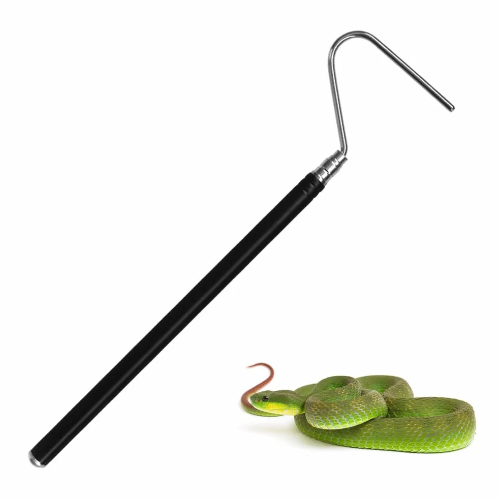 DONGKER Gancio Serpente,102cm/40 Ganci Serpenti Estensibile in Acciaio Inox per Catturare Rettili Controllo in Movimento