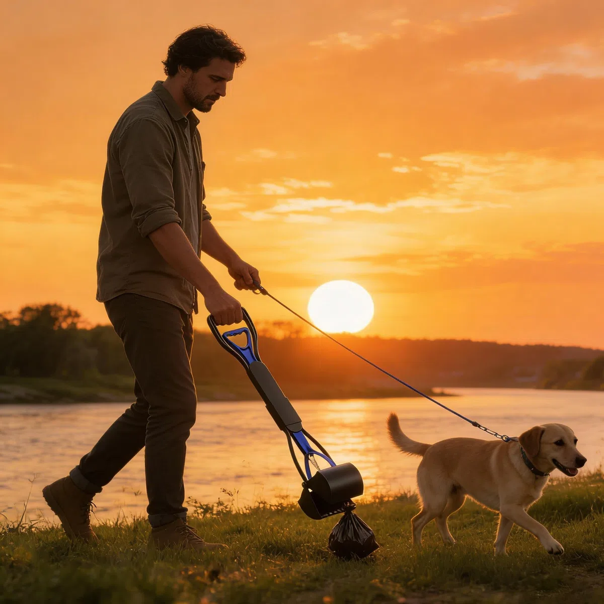 Animale Domestico Pooper Scooper, 45cm Portatile Scoop di Poop Dog con Manico Lungo Materiale ad Alta Resistenza per Facile Erba e Ghiaia Pick up per Tutti Gli Animali Domestic(Rosa)