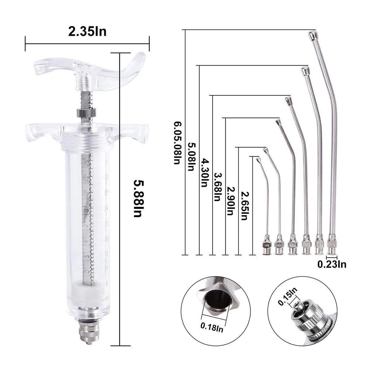 Set di siringhe per alimentazione manuale per bambini, da 20 ml, con 6 tubi curvi e cucchiaio in metallo in acciaio inox, per uccelli, pappagalli, piccoli animali domestici