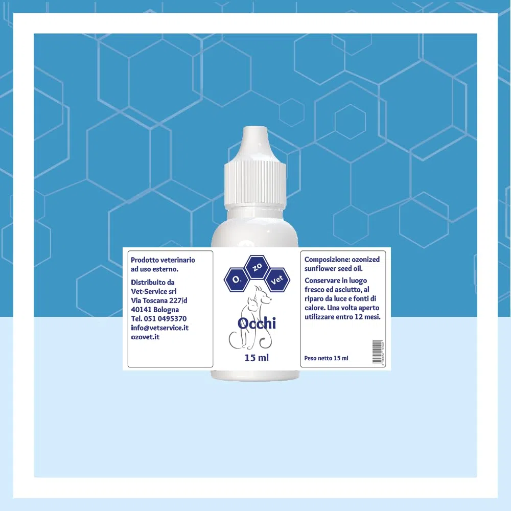 Ozo-Vet | Occhi Cane 15 ml – Gocce per Cheratosi, Ulcere Corneali ed eccessiva Secrezione Oculare