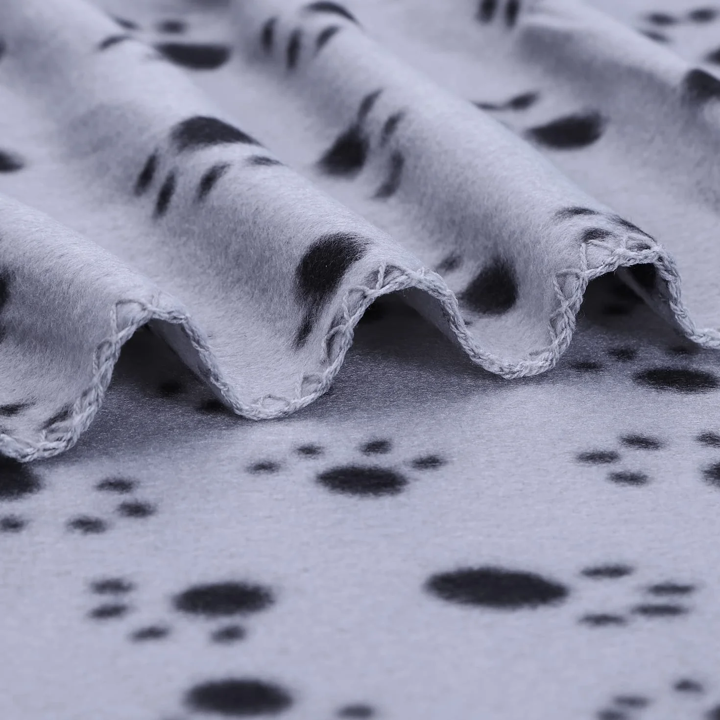 Nobleza 6 Pezzi Morbida Coperta in Pile per Cani e Gatti Color Grigio Misure 75 * 75 cm