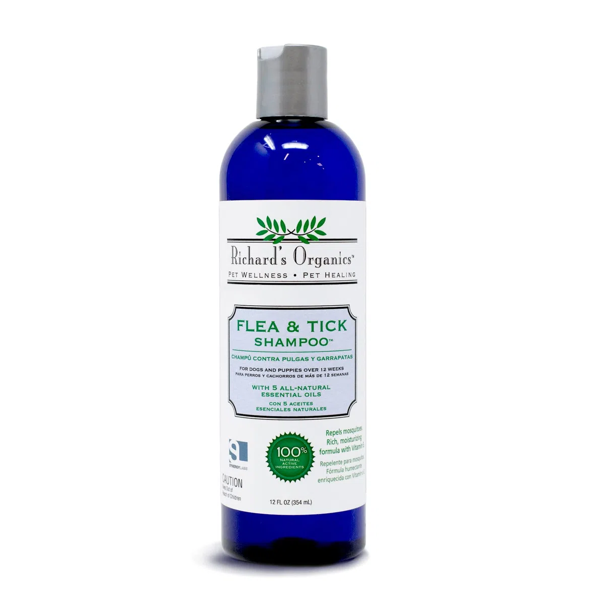 Synergy Labs Richard da Organics Flea & Tick Shampoo, 12 FL. oz.