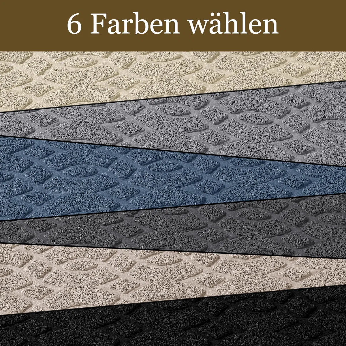 Yimobra Tappetino per lettiera per gatti, 90 x 60 cm, impermeabile, antiscivolo, facile da pulire, colore: beige