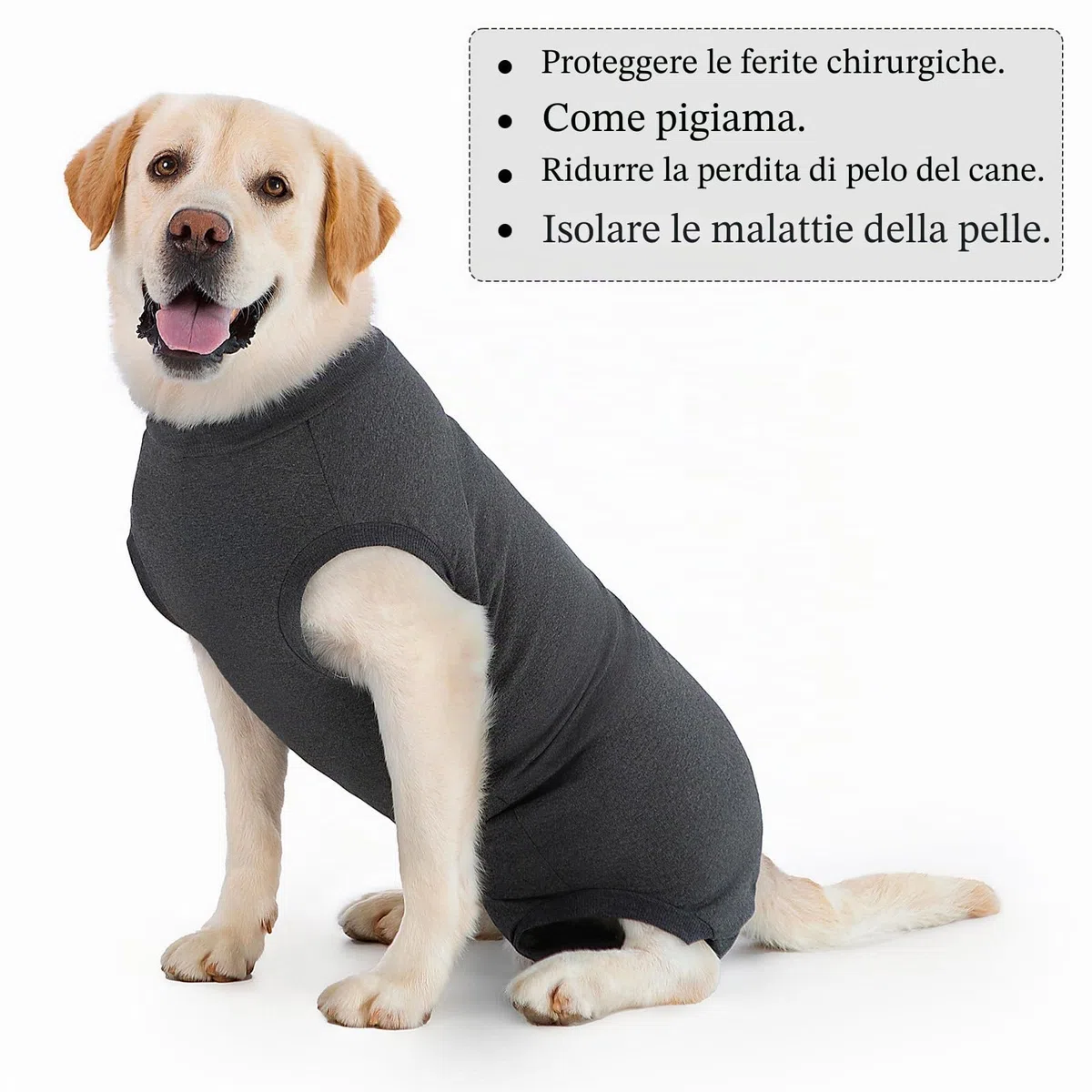 Tutina Post Operatoria Cane Body Post-operatori per Cani Vestito Chirurgico Femmina Tuta Recupero Pigiama Cane Tuta Post Operatoria Cani Alternative al Collare Elisabettiano