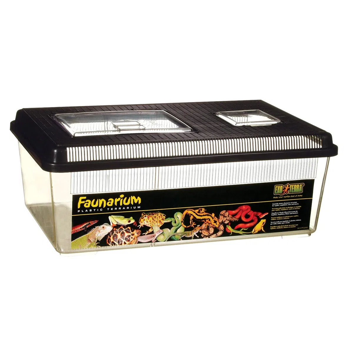 Exo Terra - Faunarium, Terrario Multiuso per Rettili/Anfibi, Multicolore, 45.7 cm x 30.5 cm x 16.5 cm