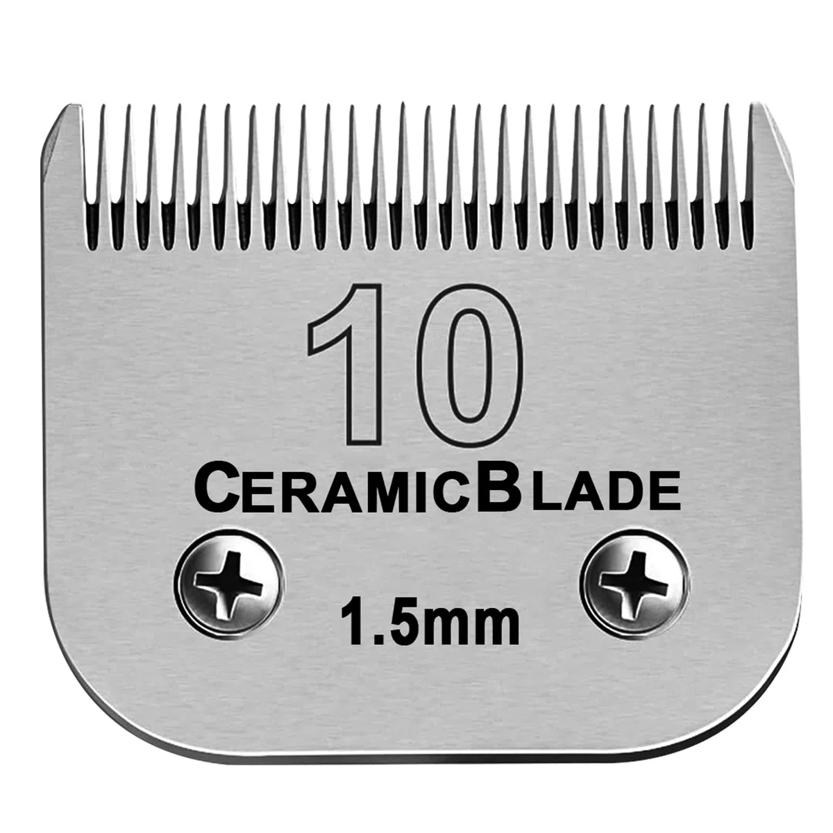 Lame in ceramica staccabili per tosatrice per cani da compagnia, compatibili con Andis, Oster A5, tosatrici serie Wahl KM, lunghezza di taglio 10 1/16"(1,5 mm)