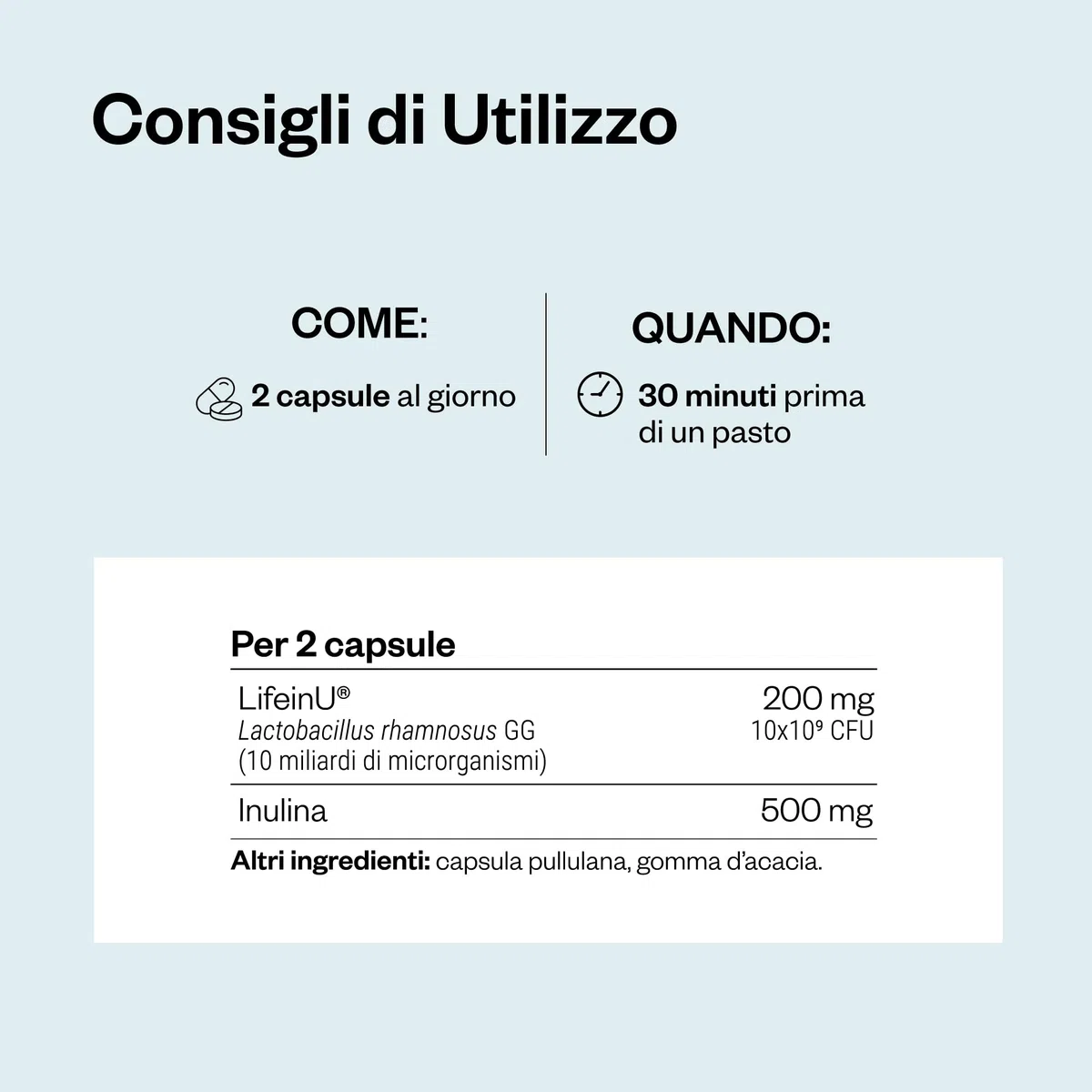 Lactobacillus Rhamnosus GG - Probiotico - Equilibra il Microbiota e la Flora Intestinale - Rinforza il Sistema Immunitario - Stimola la Produzione di Lactobacillus - 60 Capsule - SuperSmart