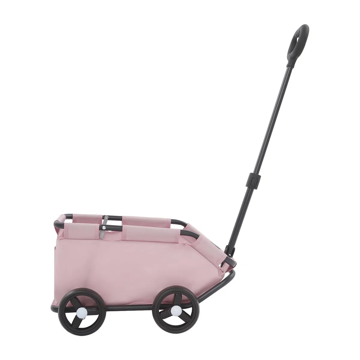 Mini carrello per cani per animali domestici, passeggino per cani pieghevole, carrello della spesa con manico estraibile per esterni, per cani e gatti fino a 10 kg (rosa)