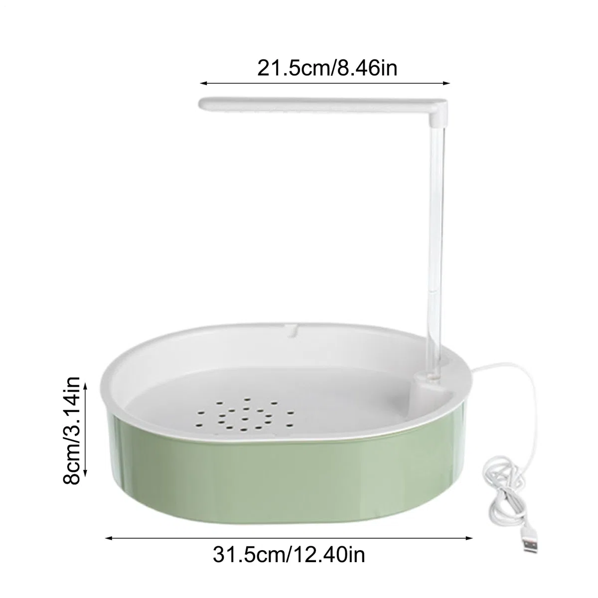 Doccia per pappagalli | Abbeveratoio automatico alimentato tramite USB, con pompa e acqua corrente per calopsitta, gabbia piccola e media, per esterni, interni, balcone, patio,