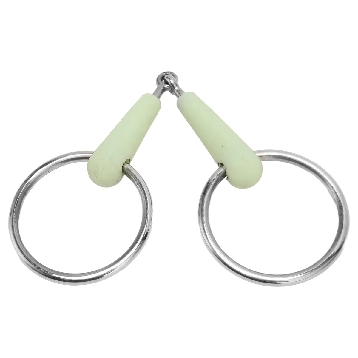 EBTOOLS Bit di Snaffle per Cavallo con Involucro di Gomma e Sapore, in Acciaio Inossidabile Sciolto per l'allenamento e la Guida