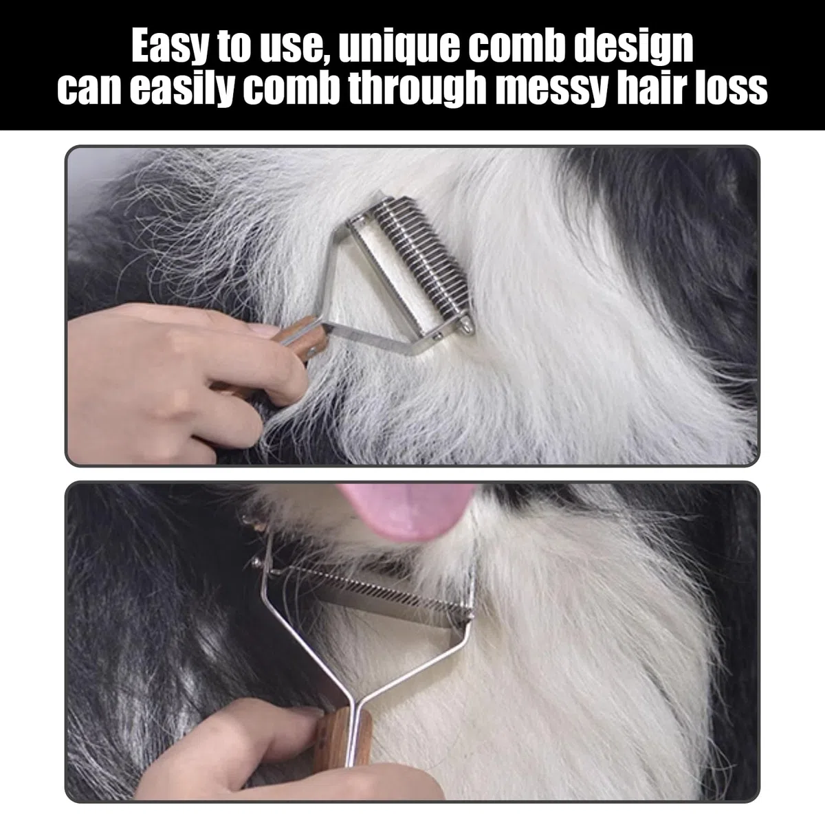 2 Pezzi di Pettine per La Depilazione per Animali Domestici, Accessori per La Toelettatura per Animali Domestici, Strumenti per La Cura dei Capelli, Forniture per Animali Domestici.
