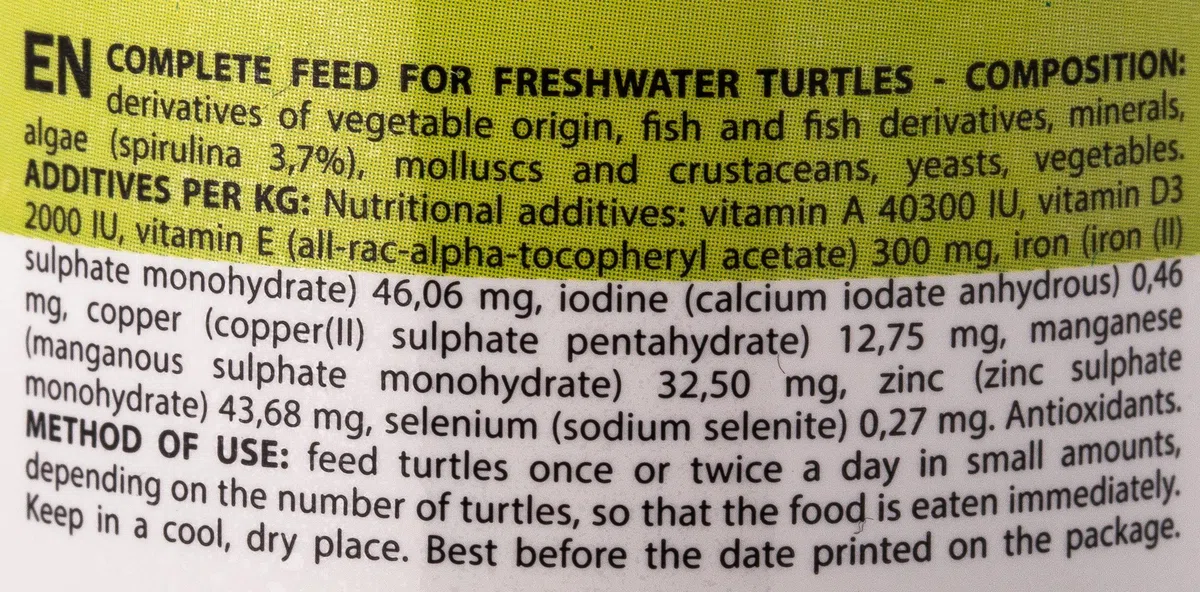 Padovan Turtle Sticks - Alimento Completo in Bastoncini per Tartarughe d'Acqua Dolce - 250 ml