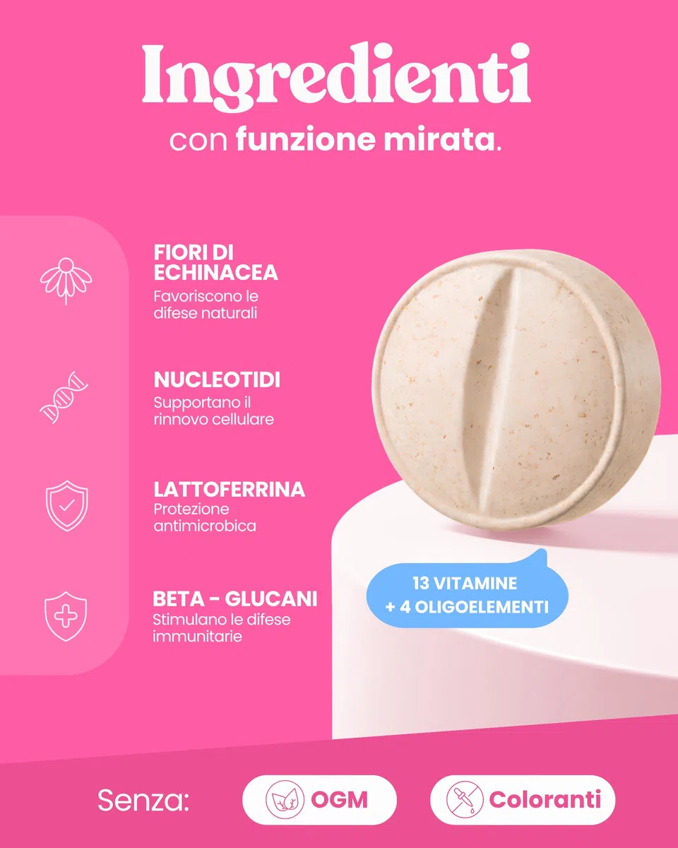 Bau Vitamine Cane per Supporto Immunitario in Compresse, Multivitaminico Difese Immunitarie, Energia e Recupero, Vitamine Cani per Dieta BARF, Post-Convalescenza, Vitamine per Cani Anziani -60cps