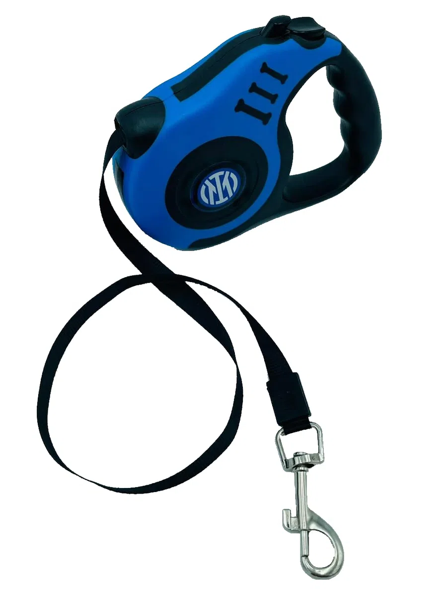 Inter PETLEASHINTER, Guinzaglio Retrattile Unisex Adulto, Nero, Unica