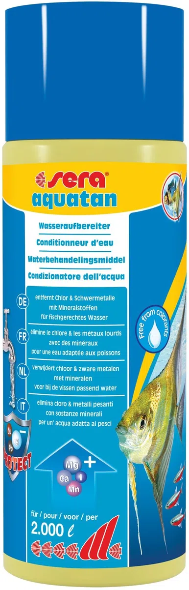 sera aquatan 500 ml | biocondizionatore acquario | Condizionatore per l’acqua dell’acquario | rimuove sostanze nocive