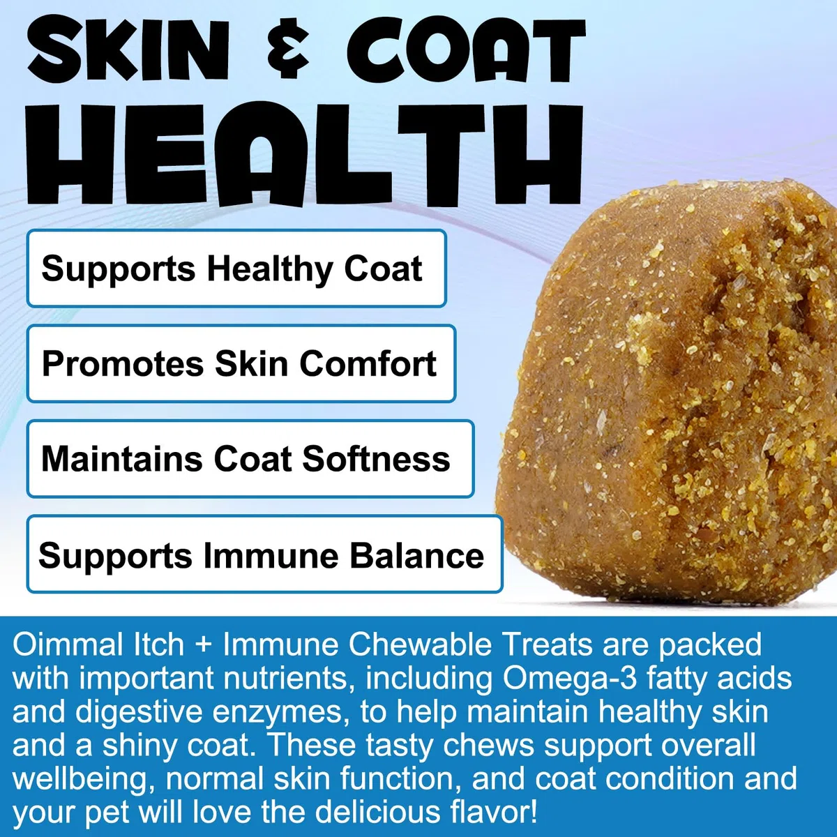 Trattamenti Per L'Immunità Del Prurito Per Cani,Chews Immuno Di Sollievo Dalle Allergie Del Cane(150 Masticazioni) Omega 3,Anti-Prurito E Punti Caldi,Stop Prurito,Leccare,Grattare, Allergie Stagionali