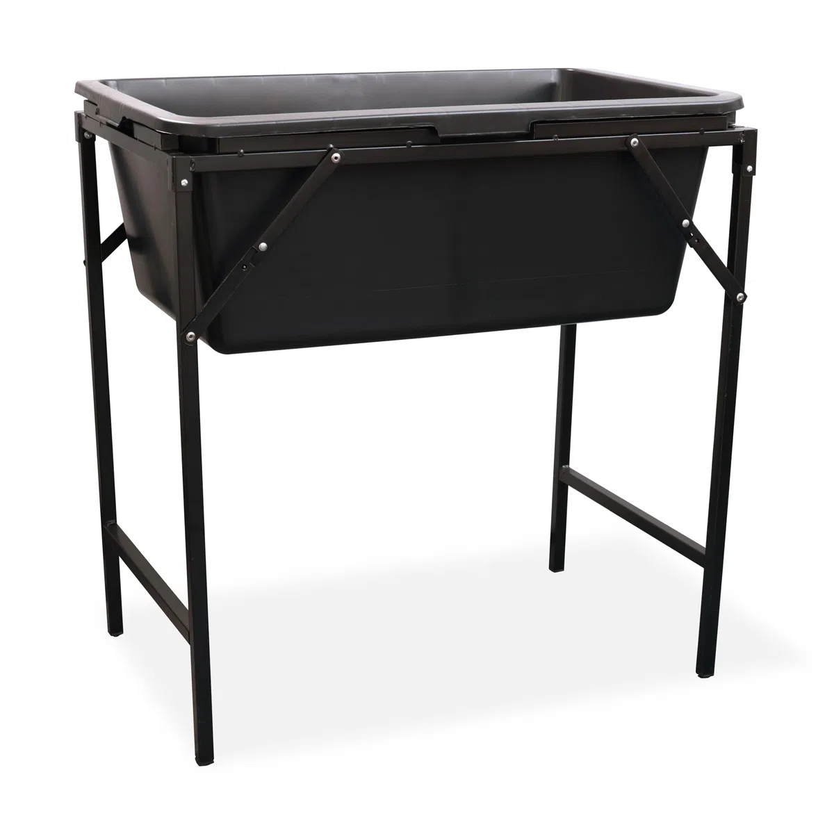 Vasca da bagno con supporto pieghevole in metallo, valvola di scarico per cani e gatti inclusa, portatile, piscina per animali domestici con rubinetto, piscina in plastica per cani, 4 misure