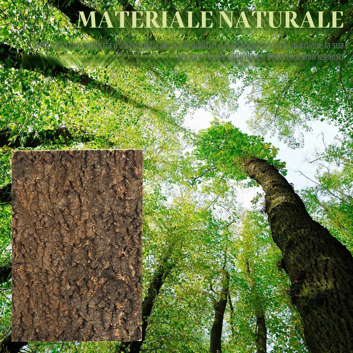 Sporgo Fondo in sughero per terrario: 3 pezzi con aspetto naturale di corteccia d'albero, tappetino da arrampicata per rettili, sfondo in corteccia d'albero per acquario, decorazione murale, per