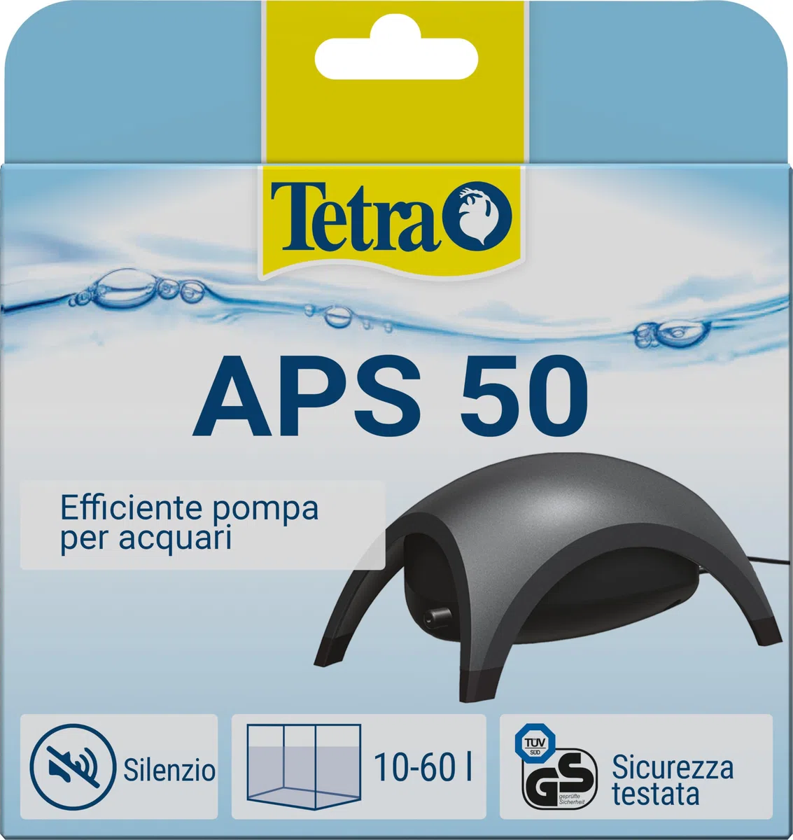 Tetra APS 50 Pompa per Acquari di 10 - 60 L, Aeratori Silenziosi e Potenti, Antracite