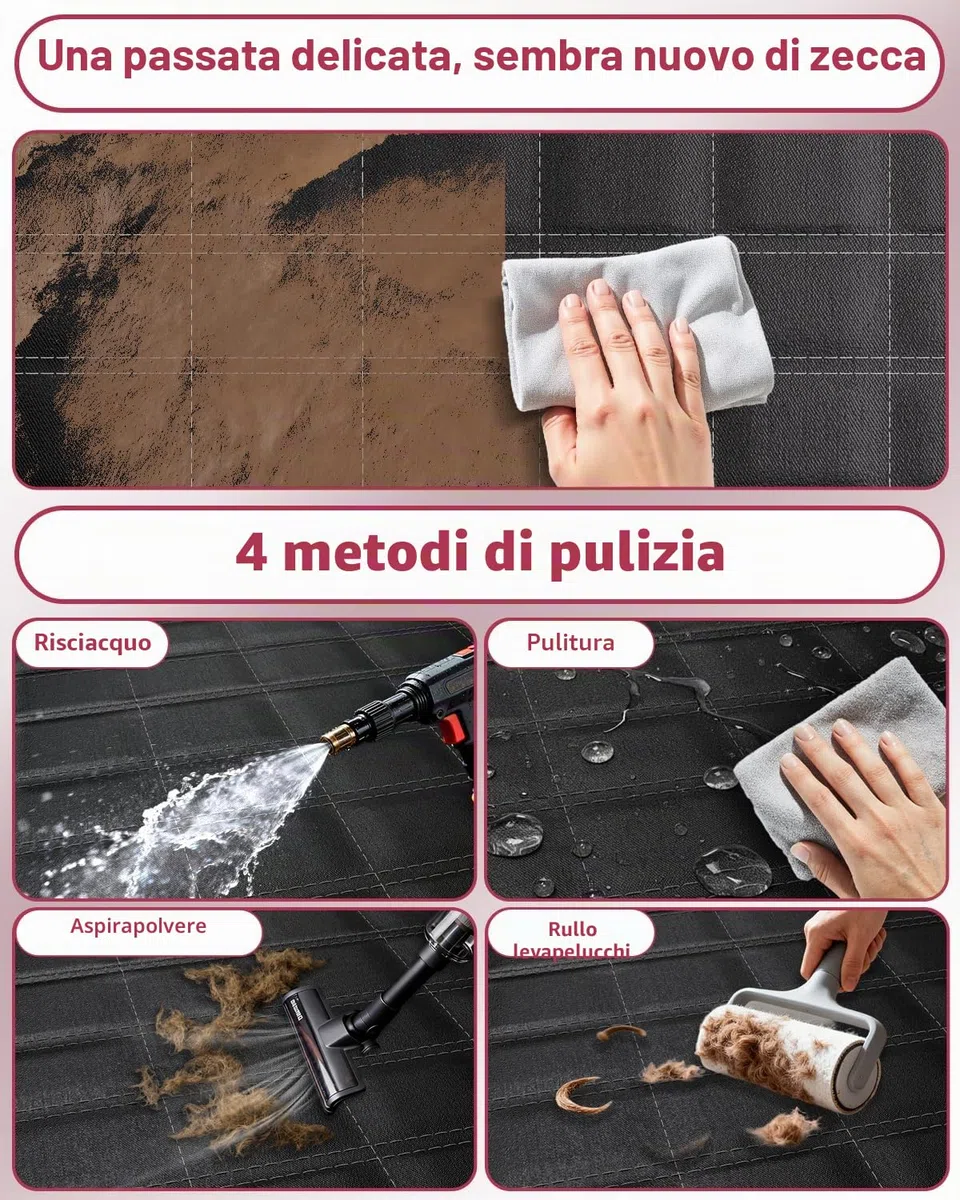 Coprisedile Auto per Cani 600D Impermeabile Telo Posteriore Auto per Animali con Protezione Laterale Antigraffiato e Antiscivolo Telo Macchina per Cani Adatto alla Maggior Parte delle Auto SUV