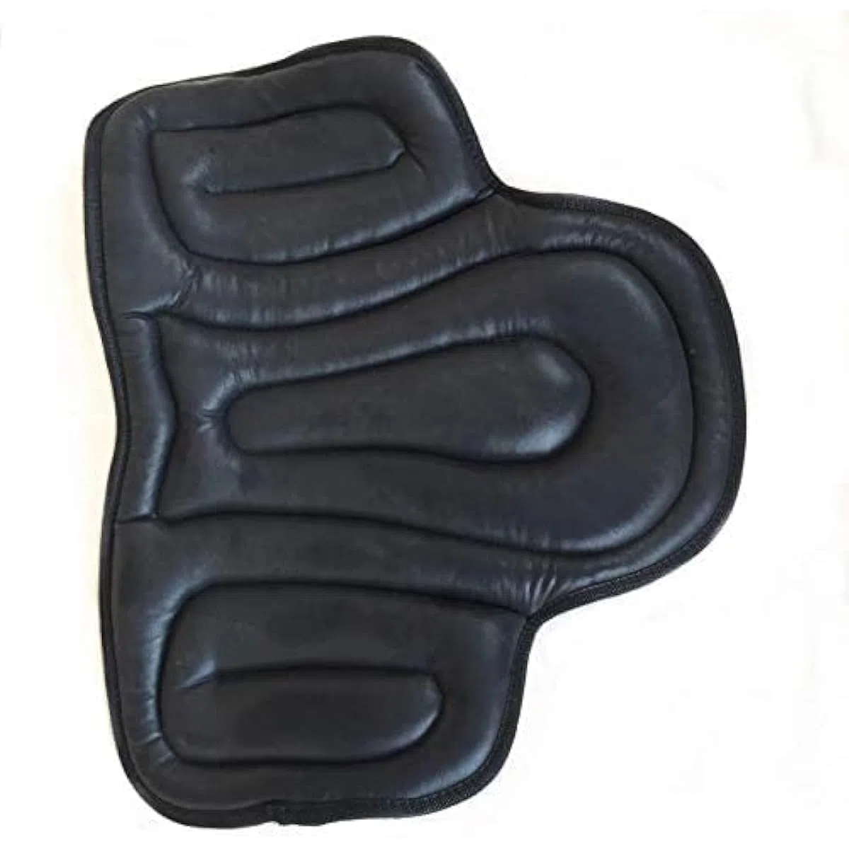 Cuscino imbottito in memory foam ammortizzante per sella da equitazione in pelle PU, M