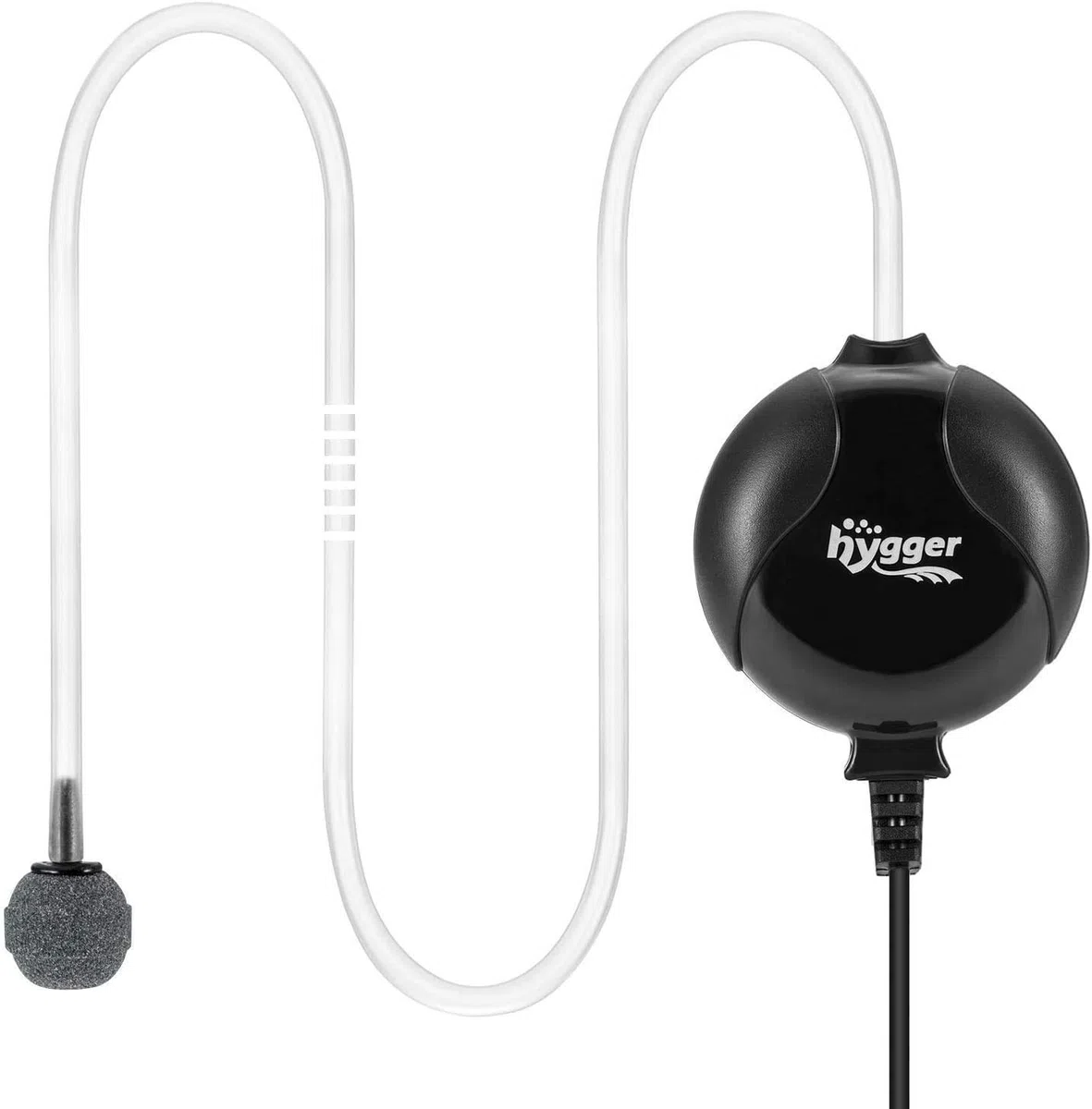 Hygger 1.5W Mini Pompa Aria per 1L-50L Acquario, Silenziosa Pompa Ossigeno Acquario with Accessori (Nero)