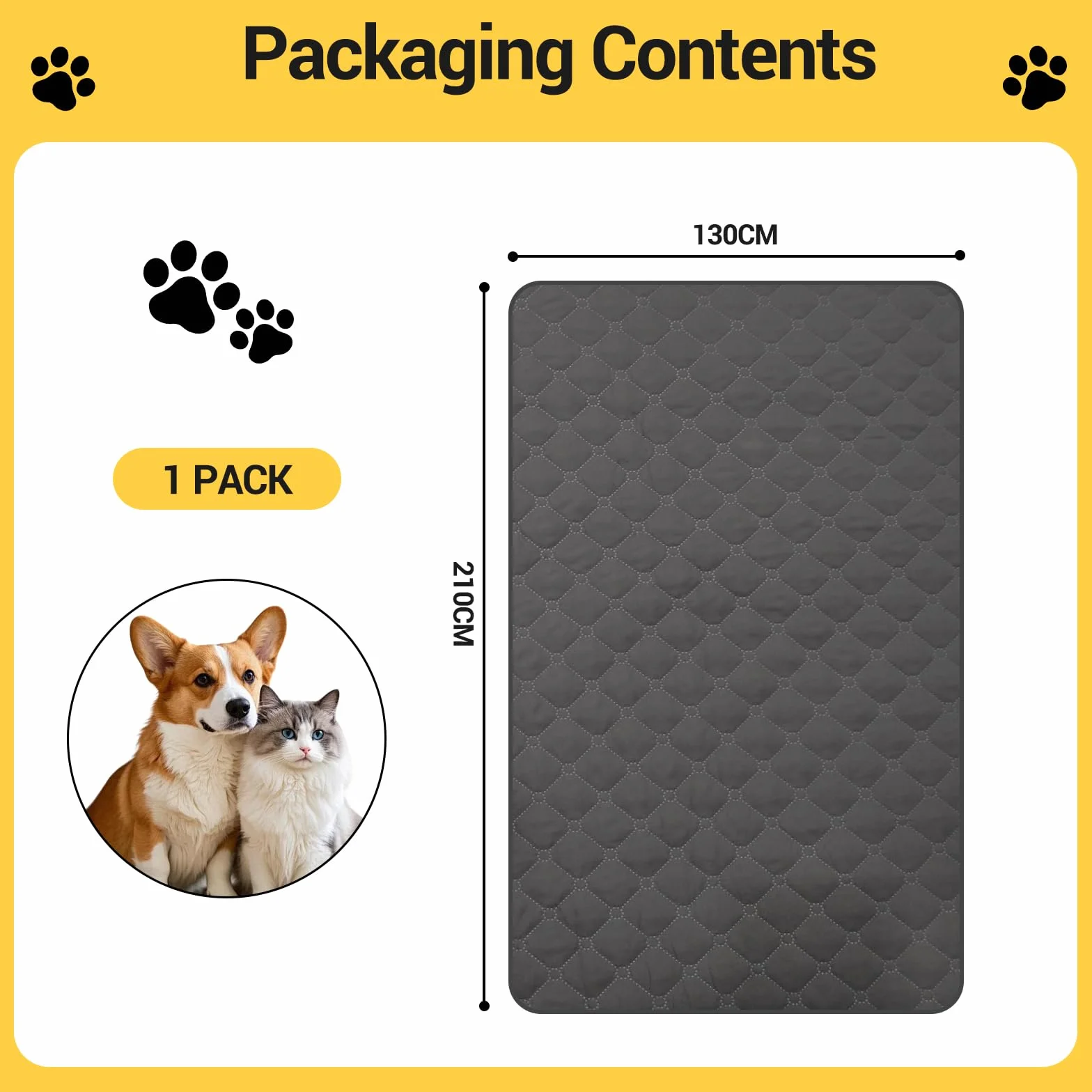 LURICO Copridivano per Cani Impermeabile 210x130cm, Coperta Protettiva Impermeabile con Punti Antiscivolo per Divano, Letto e Auto - Lavabile in Lavatrice, Resistente ai Graffi e Peli