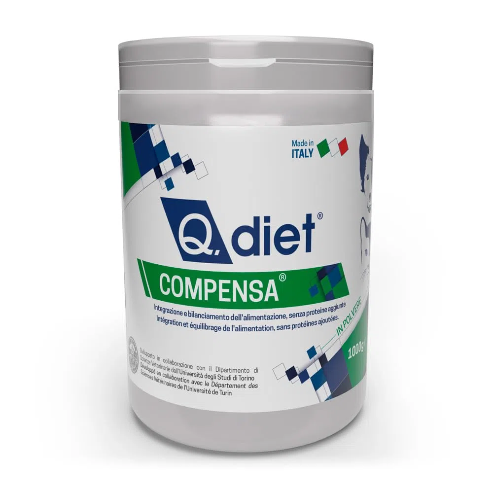 Q.diet Compensa Integratore per cani e gatti - Confezione da Kg