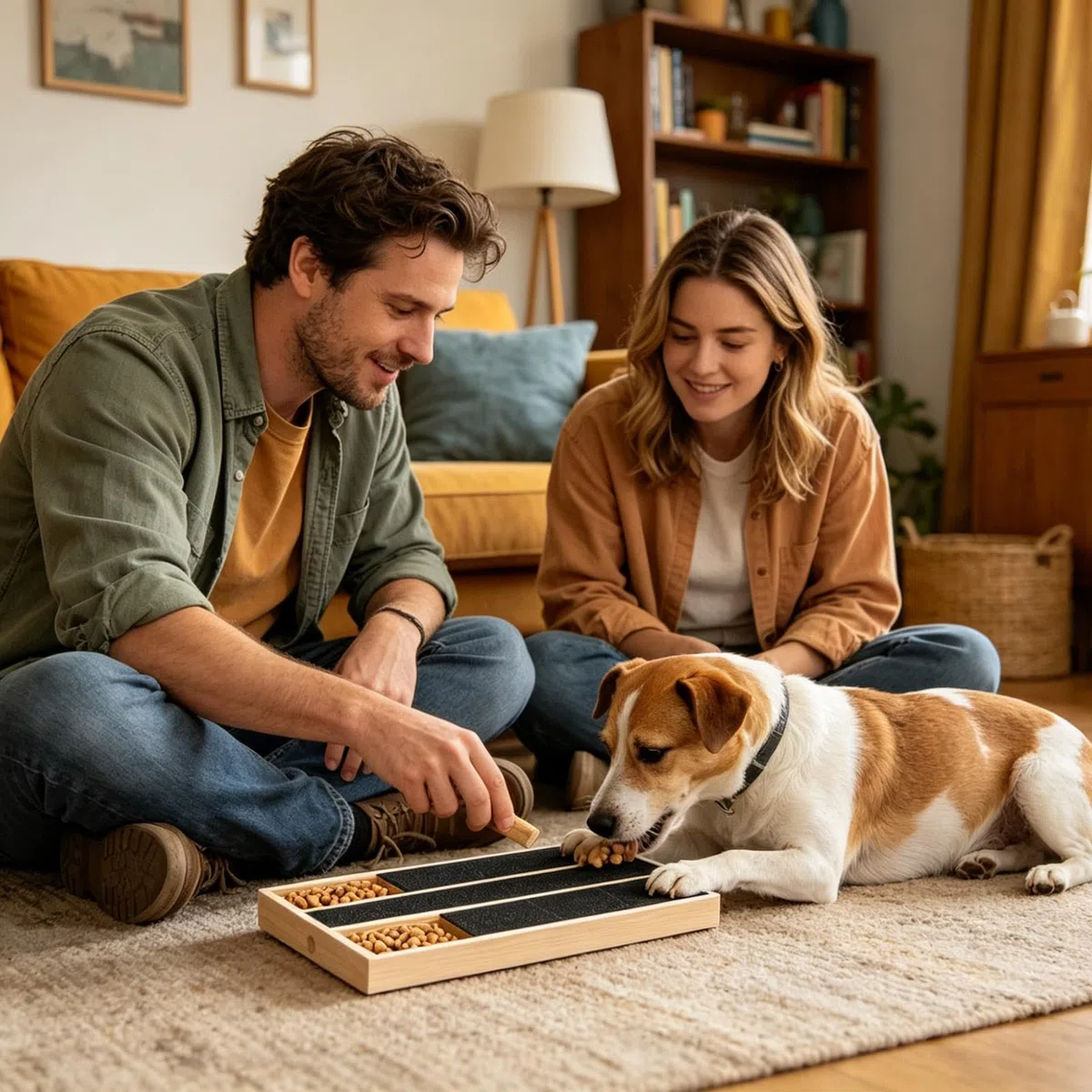 Tavola tiragraffi per cani, 35 x 25 x 3,5 cm, in legno, per limare le unghie dei cani, per addestrare le zampe, strumento per la toelettatura delle zampe del cane, per tagliare e macinare i