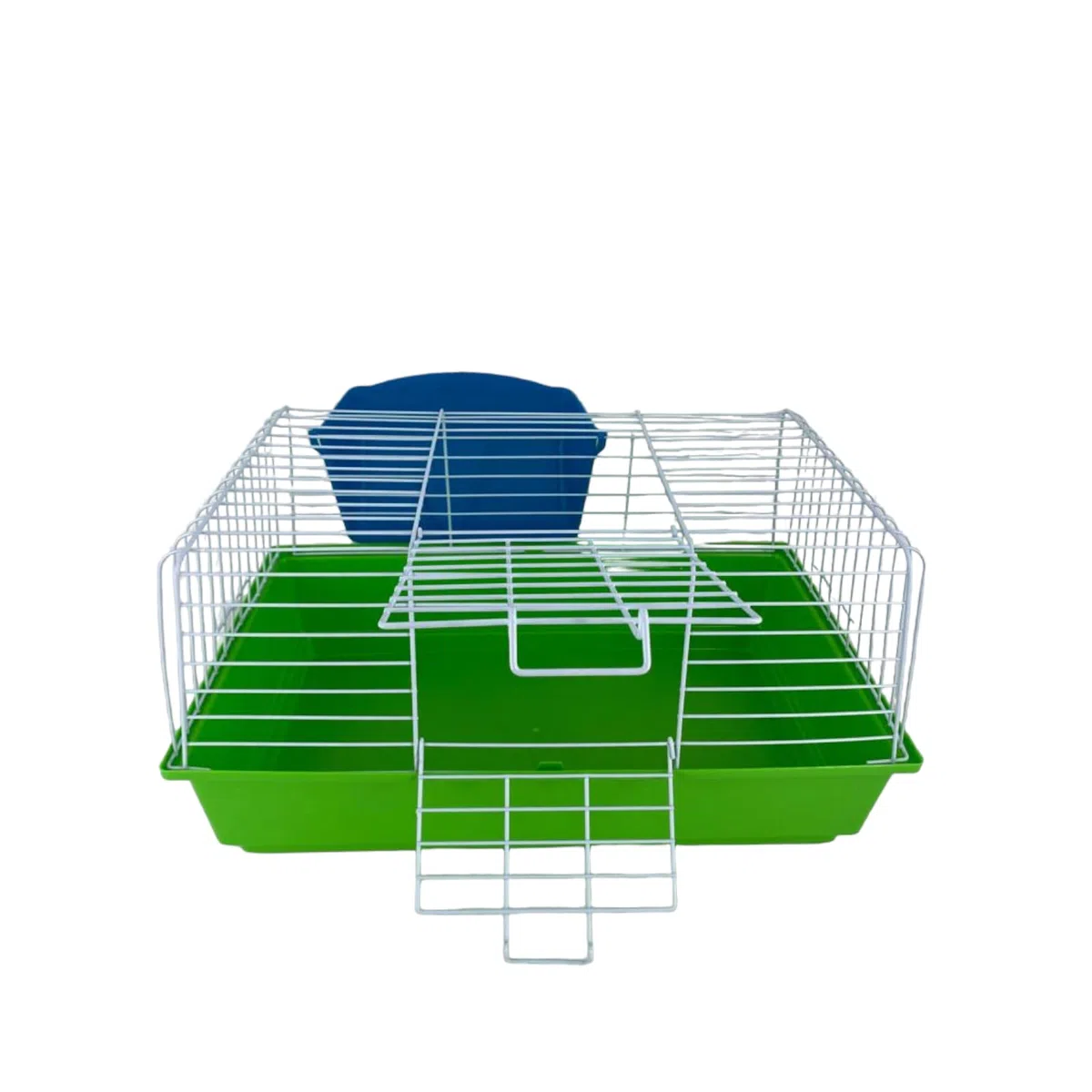Pet's Solution - Gabbia per Coniglio Nano, Porcellini d'India e Cavie con Portafieno e Doppia Apertura - Verde