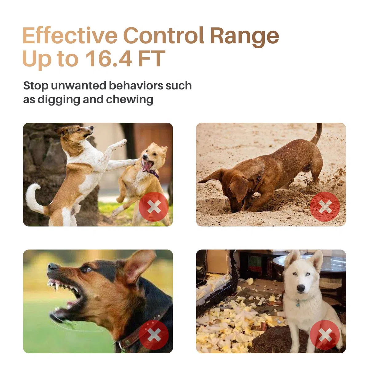 Antiabbaio per Cani, Dispositivi Antiabbaio per Cani Ultrasuoni Portatili con Doppia Frequenza, Dispositivo Antiabbaio per Cani con Portata Effettiva di 5m per Addestramento Interno ed Esterno