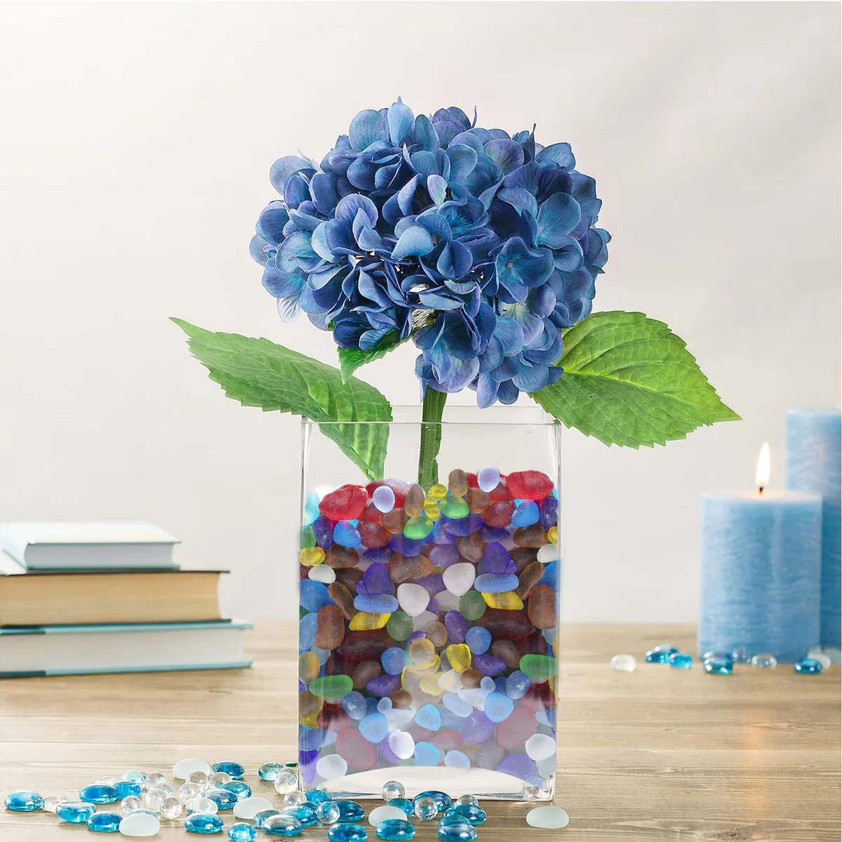 QYGL Pietre di Vetro Marino, Pietre Colorate in Vetro Smerigliato, perfette per Rocce dell'acquario, Ghiaia dell'acquario, riempitivi per vasi, Artigianato Fai da Te e Decorazioni per la casa (0,4 kg