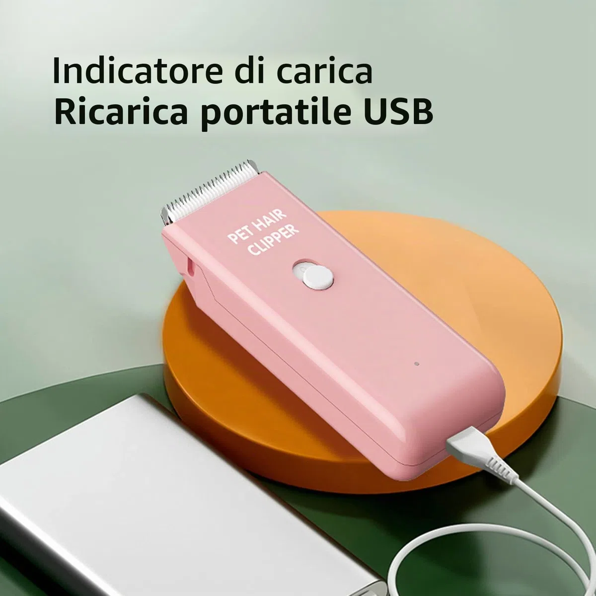 Cane gatto casa capelli impermeabile Clipper portatile elettrico ricaricabile USB Pet Governare strumenti a basso rumore rasoio Cordless Trimmer per piccoli e grandi animali domestici