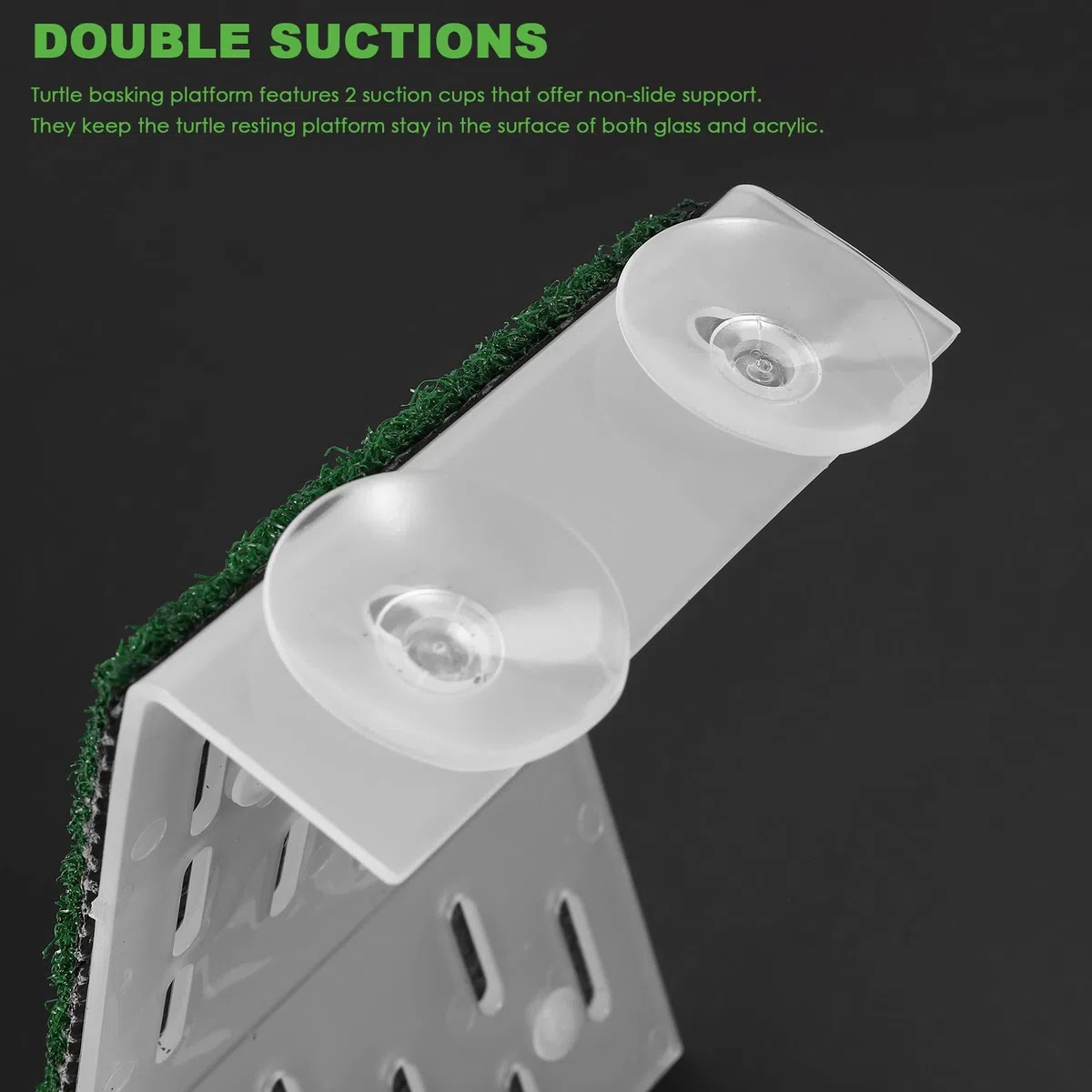 Lawn Turtle Basking Platform Turtle Resting Basking Platform, Simulazione Tartaruga Rampa per Turtle Tank, Reptile M