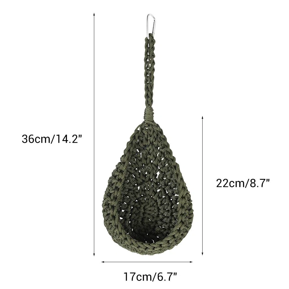 DONGKER Amaca per Rettili, Letto Sospeso per Drago Barbuto in Corda Nylon Intrecciata a Mano, Altalena per Rettile, Geco, Lucertola, Uccelli, Pappagalli
