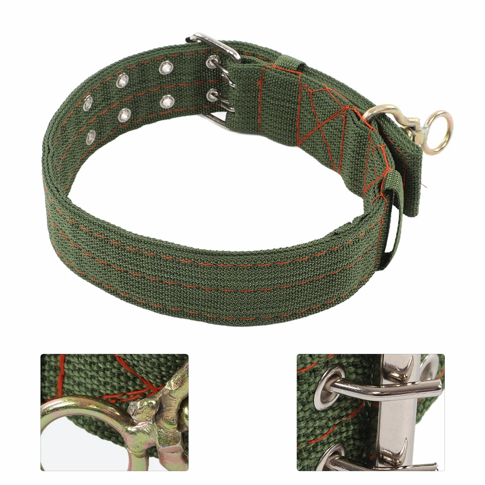 Jiawu Collare di capra, collari di pecora piccoli regolabili, collare resistente all'usura con fibbia a doppia , collare per animali da fattoria, capra, cavallo pecore (L)