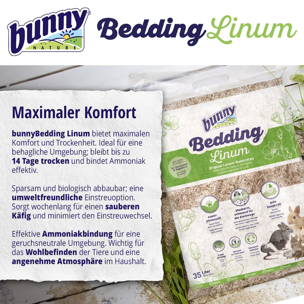 Bunny Bedding Lettiera Linum