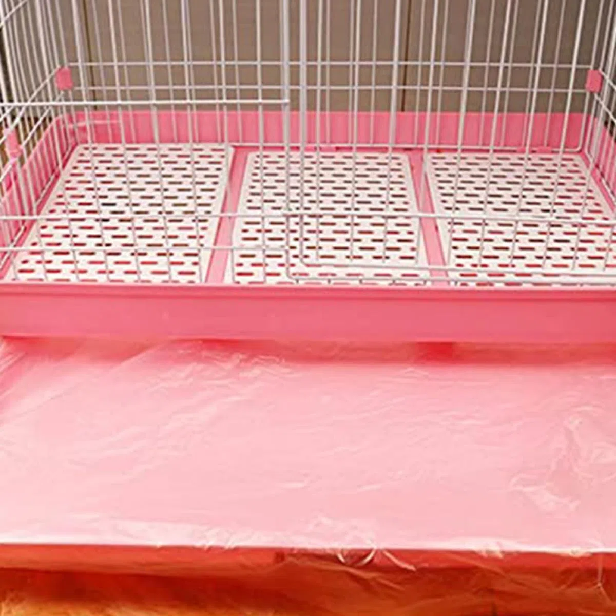 Amosfun Tappetino Antisporco per Gabbia 100 Pezzi 95X70 CM Pellicola in PE per Criceti, Ricci e Porcellini d'India, Rivestimento USA e Getta per Animali Domestici da Interno
