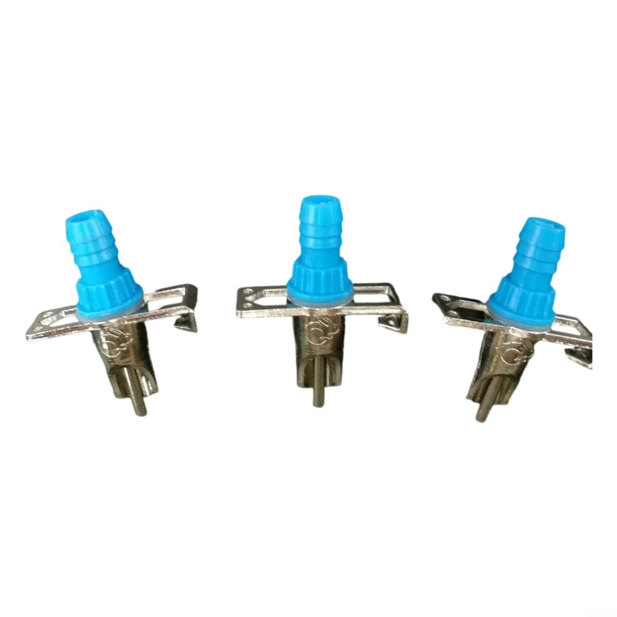Fontana automatica per conigli, con doppio ugello a molla, per conigliera, gabbia, sistema di idratazione per animali domestici, colore blu (set da 24 pezzi)