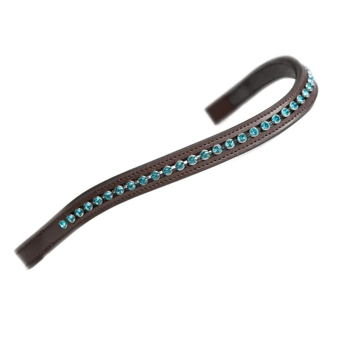 Shires Aviemore - Cinturino grande con strass, colore: Nero/Trasparente