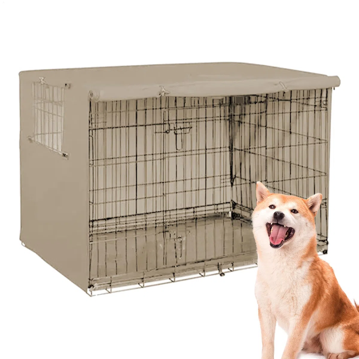 Copertura Per Gabbia Per Cani - Copertura Per Cuccia Per Animali Domestici Impermeabile Antivento, Copertura Per Gabbia Per Cani In Tessuto Oxford Per Gabbia Per Cani In Filo Metallico
