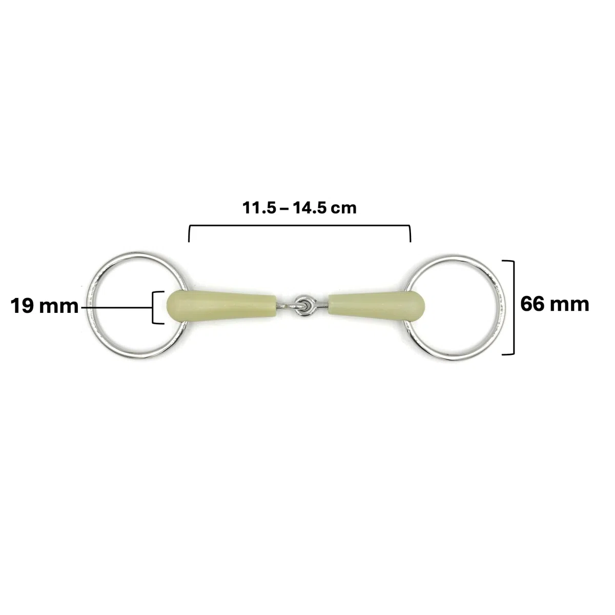 ES0042 - Fessura ad acqua semplice rotta con mela sapore di mela, diametro anello 66 mm, spessore dentatura 19 mm (12,5 cm)