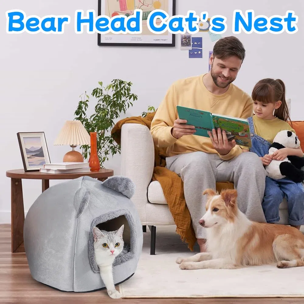 Cuccia Per Gatti, Letto Per Gatti Con Cuscino Lavabile, Cuccia Gatto Interno, Cuccias Per Gatto, Cuccias Per Gattis Da Interno, GattoCuccia, Weich Und Bequem, Per Animali Di Piccola Taglia