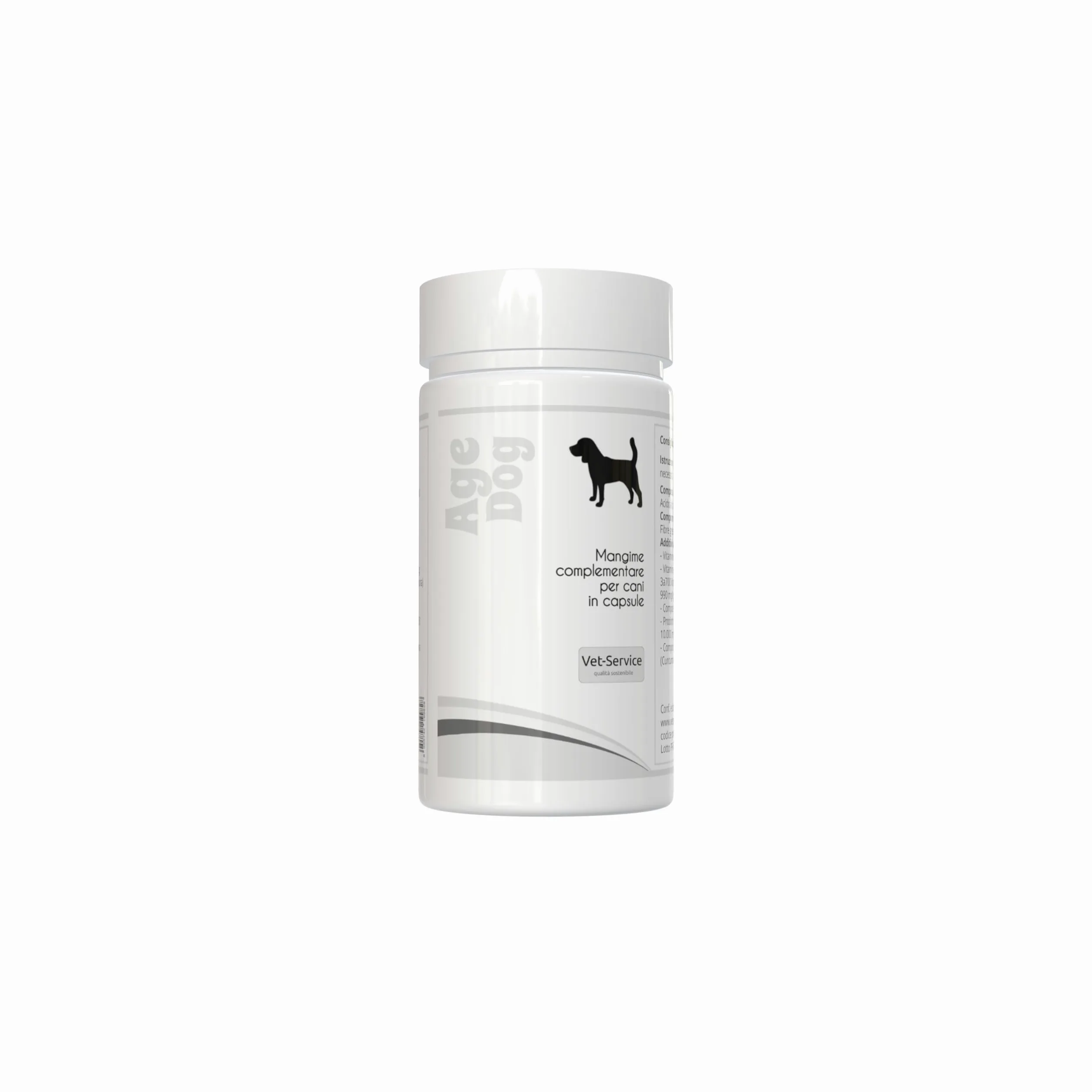 Age-Dog | 30 cps | anti-Ossidante ed anti-Invecchiamento | Integratore per cani in capsule | Contrasta l'Invecchiamento Cerebrale, i Radicali Liberi e l'Ossidazione Cellulare